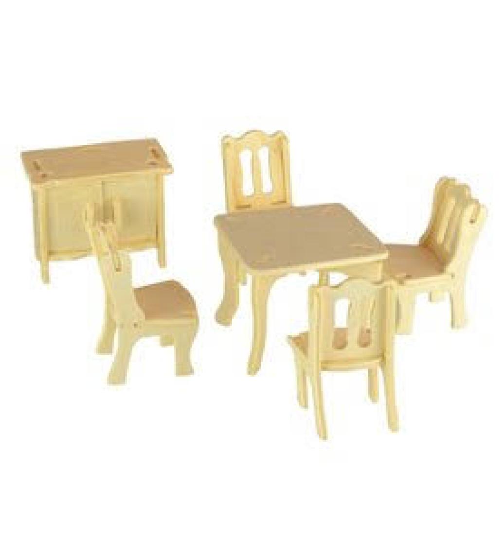 Pi İthalat 3D Ahşap Puzzle - Yemek Odası