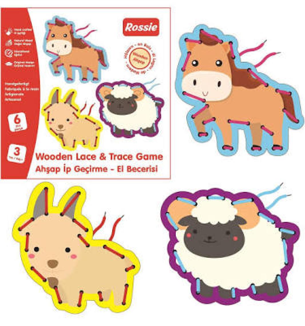 Rossie Ahşap İp Geçirme El Becerisi Oyunu - Seri 1