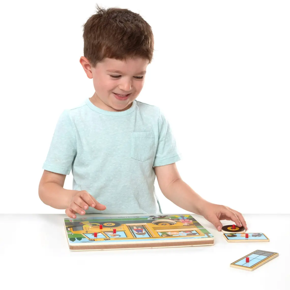 Melissa&Doug Ahşap Sesli Yapboz - The Wheels On The Bus