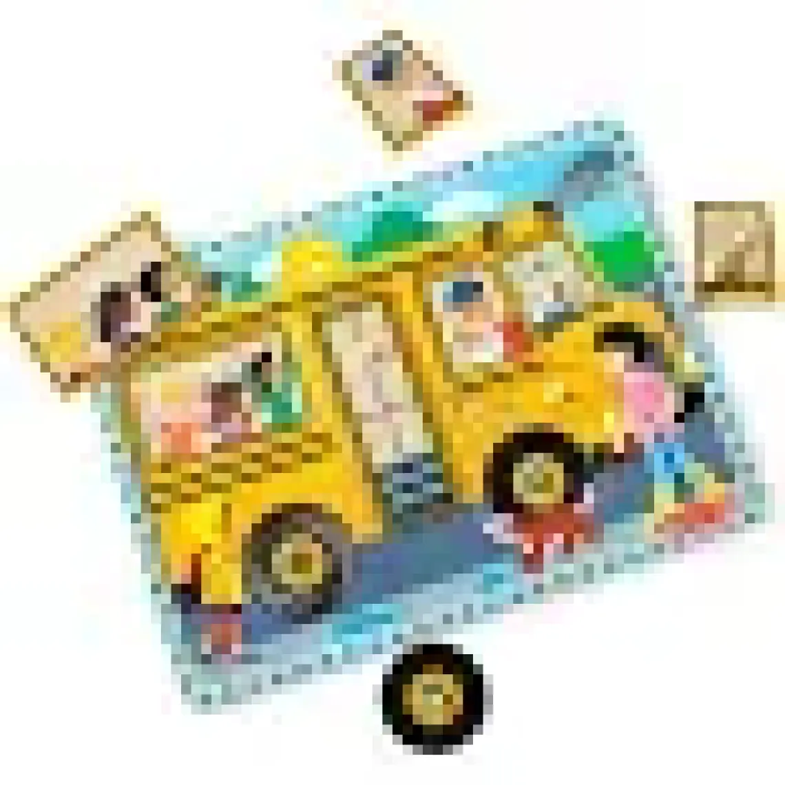 Melissa&Doug Ahşap Sesli Yapboz - The Wheels On The Bus