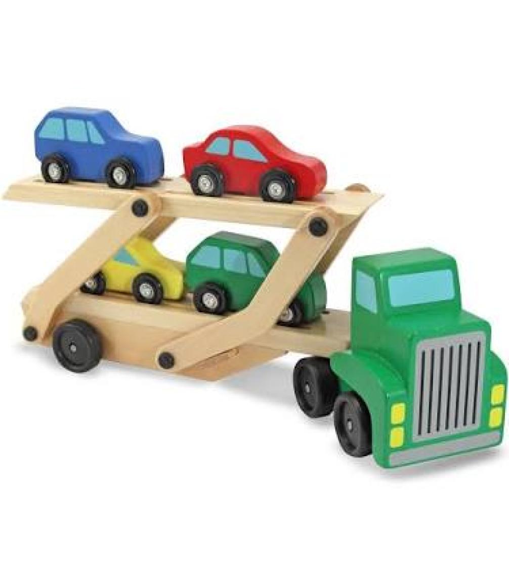 Melissa&Doug Ahşap Araba Taşıyıcı