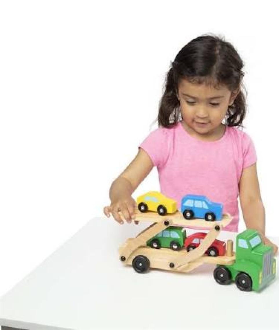 Melissa&Doug Ahşap Araba Taşıyıcı
