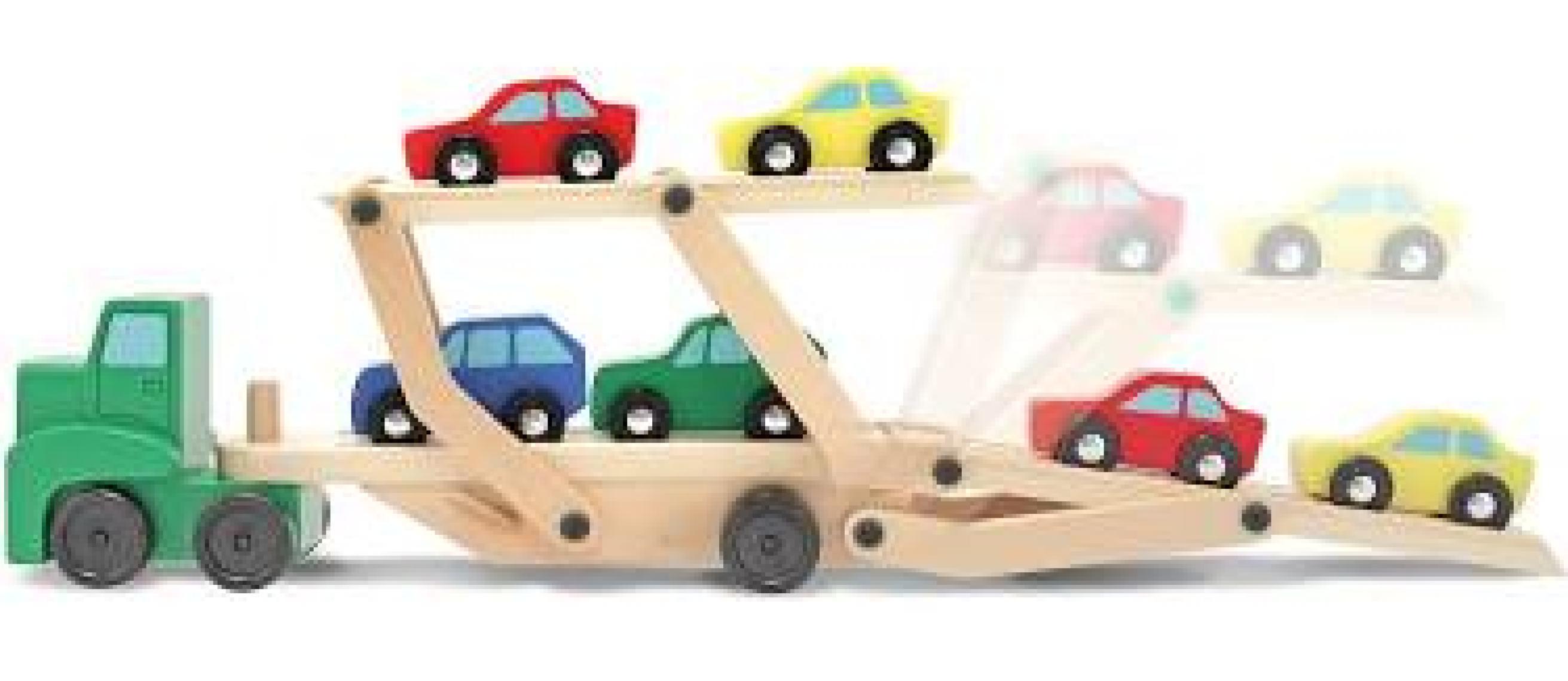 Melissa&Doug Ahşap Araba Taşıyıcı