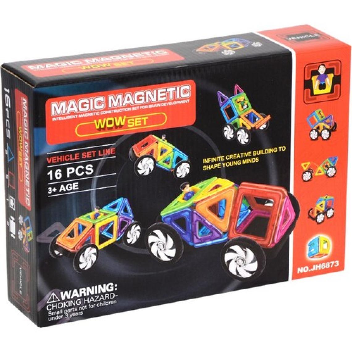Magic Magnetic 16 Parça Araba Tekerli Magnetik JH6873