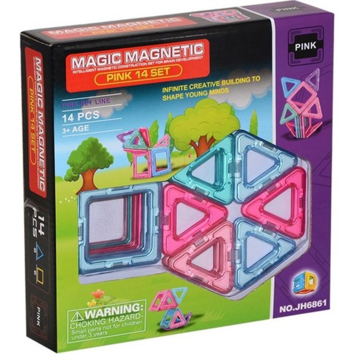 Magic Magnetic 14 Parça Kare Üçgen Magnetik JH6861