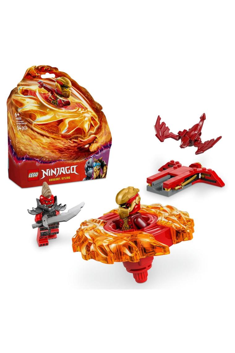 Nınjago Kai’nin Ejderha Spinjitzu Topacı 71823-6 Yaş ve Üzeri Çocuklar Için 2 Ninja Minifigürü Içeren Yaratıcı Oyuncak Yapım Seti, Doğum Günü Hediyesi (54 Parça)