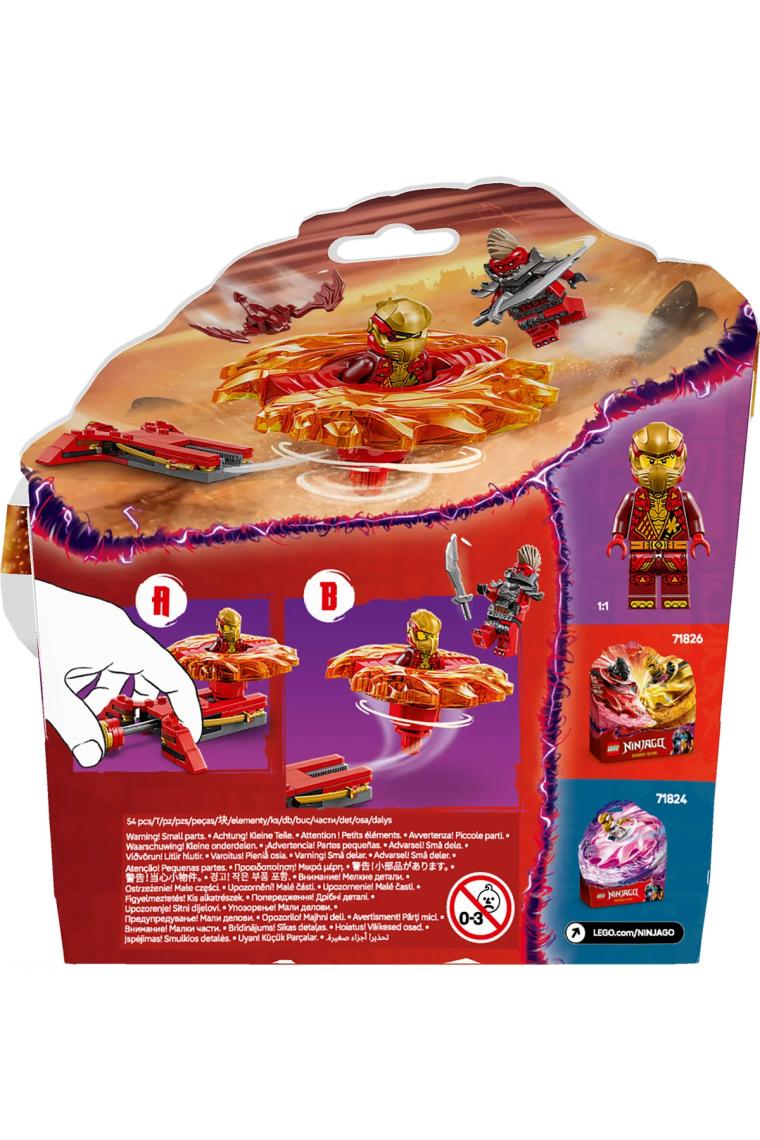 Nınjago Kai’nin Ejderha Spinjitzu Topacı 71823-6 Yaş ve Üzeri Çocuklar Için 2 Ninja Minifigürü Içeren Yaratıcı Oyuncak Yapım Seti, Doğum Günü Hediyesi (54 Parça)