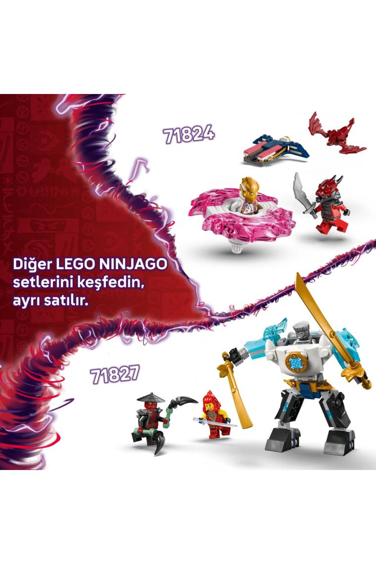 Nınjago Kai’nin Ejderha Spinjitzu Topacı 71823-6 Yaş ve Üzeri Çocuklar Için 2 Ninja Minifigürü Içeren Yaratıcı Oyuncak Yapım Seti, Doğum Günü Hediyesi (54 Parça)
