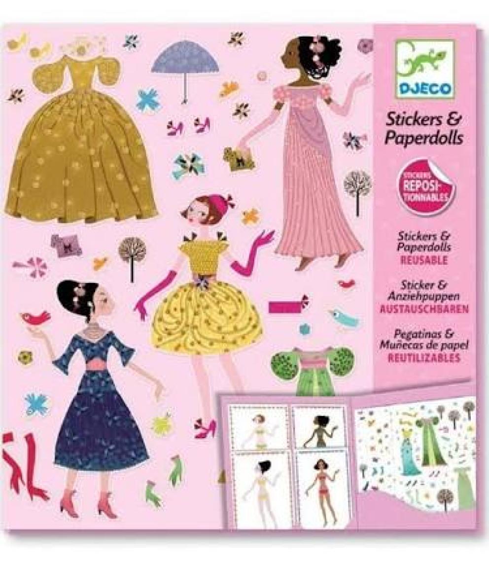 Djeco Kağıt Giydirme Seti - Dresses Through The Seasons