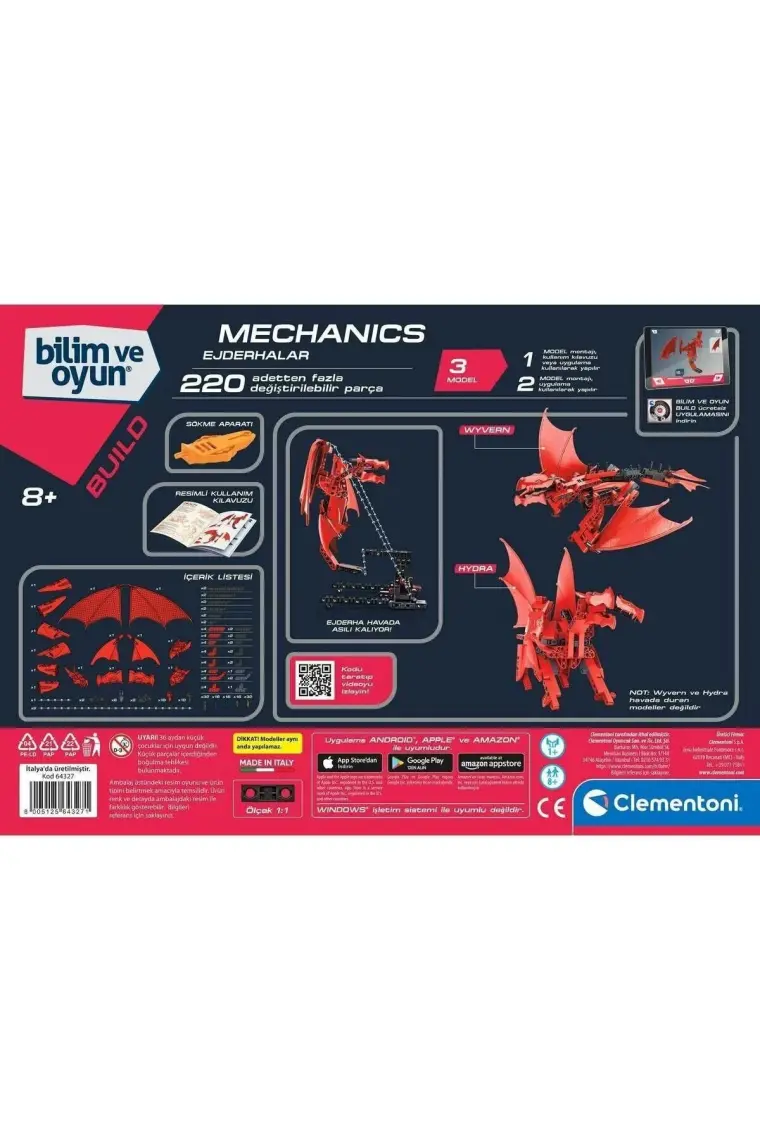 Clementoni Mekanik Laboratuvarı Uçan Ejderha 64327