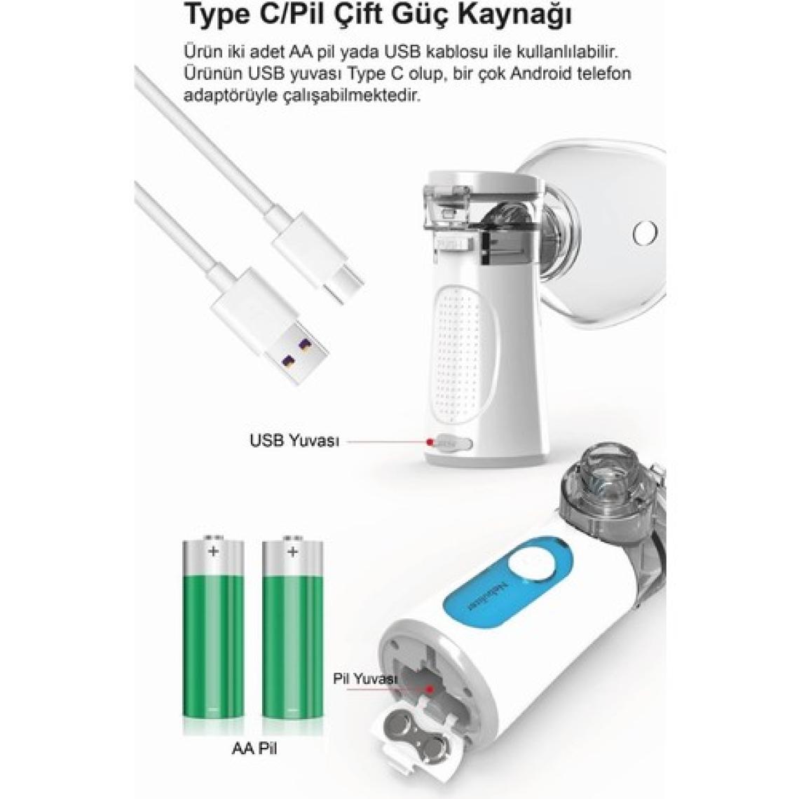 Freely UN300 Taşınabilir Mesh Nebulizatör