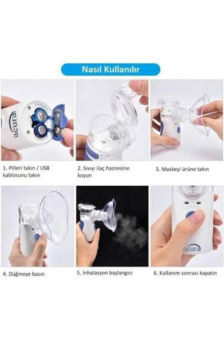 Acura AC-4020 Taşınabilir Mesh Nebulizatör Çok Hafif Süper Sessiz