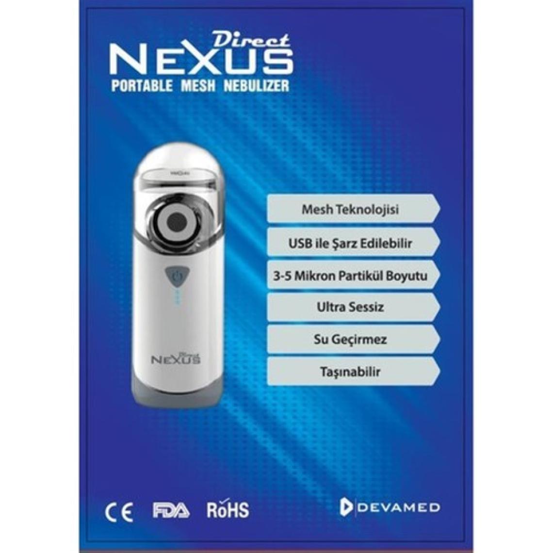 Direct Nexus Taşınabilir Mesh Hava Makinesi Nebulizatör
