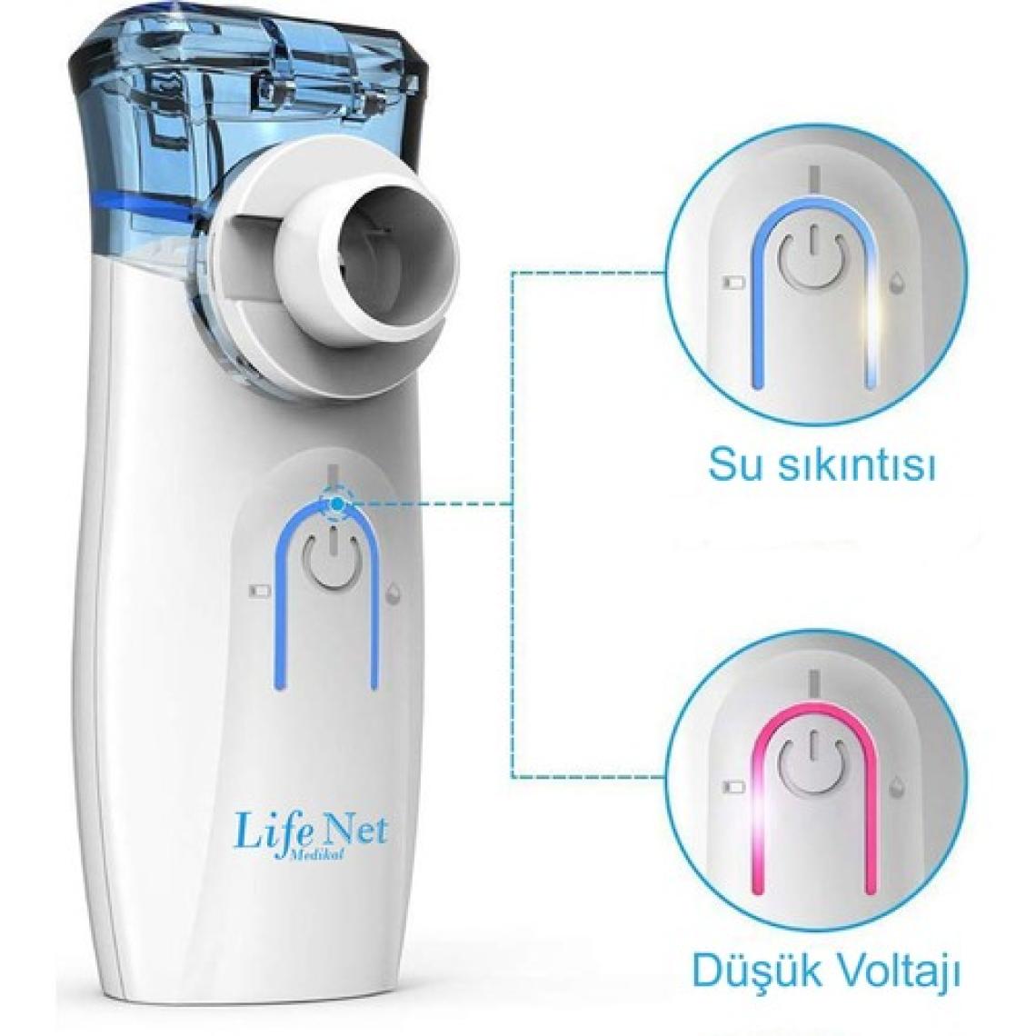 Life Net Medikal Taşınabilir Mesh Nebulizatör Şarzlı Süper Sessiz Yeni Nesil Nebulizatör YS35
