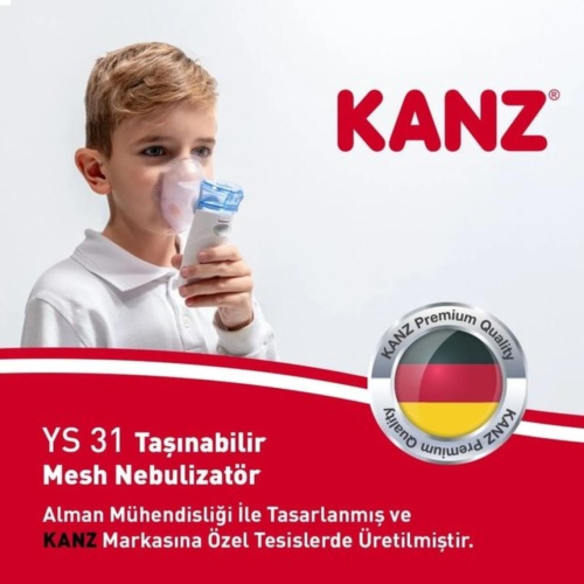 Kanz Taşınabilir Mesh Nebülizatör Şarjlı