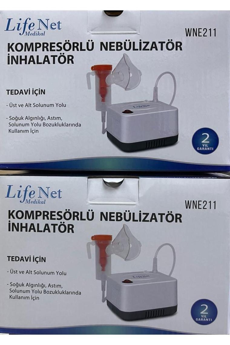 Life Net Medikal Kompresörlü Nebulizatör Cihazı Buhar Makinası WNE211