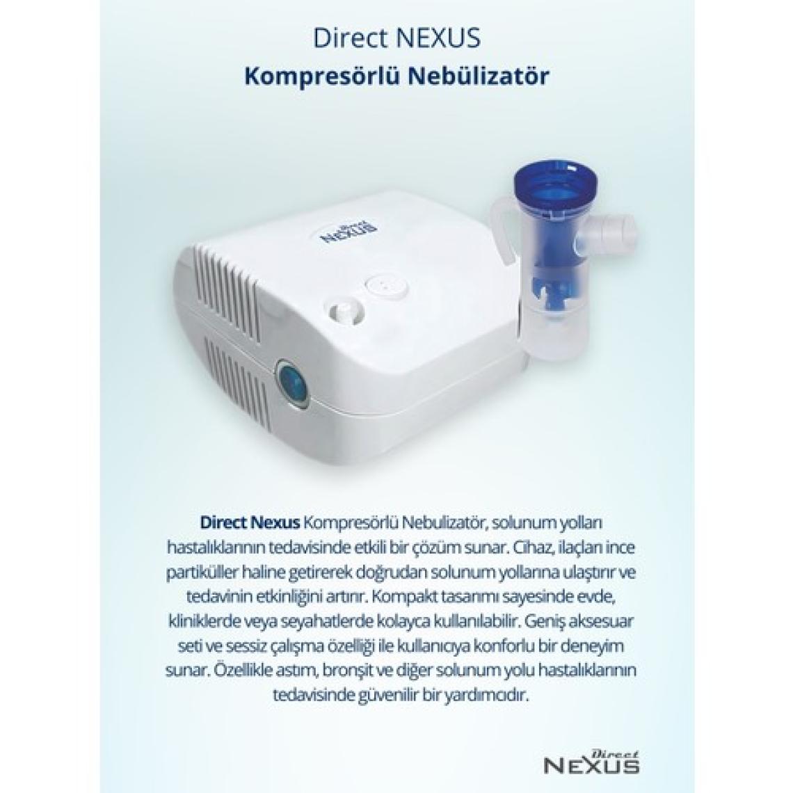 Direct Nexus Kompresörlü Buhar Makinesi Nebulizatör