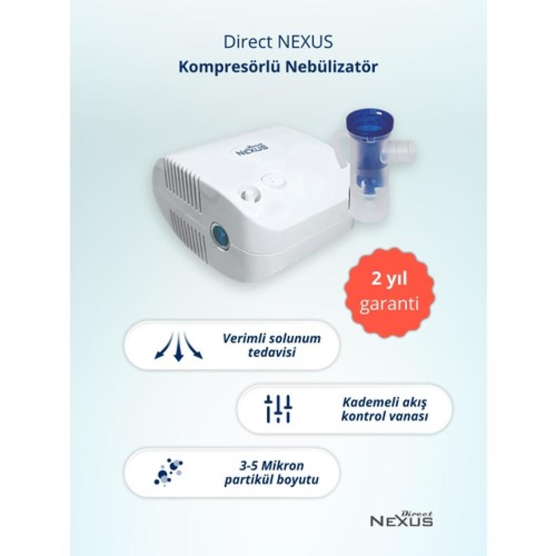 Direct Nexus Kompresörlü Buhar Makinesi Nebulizatör