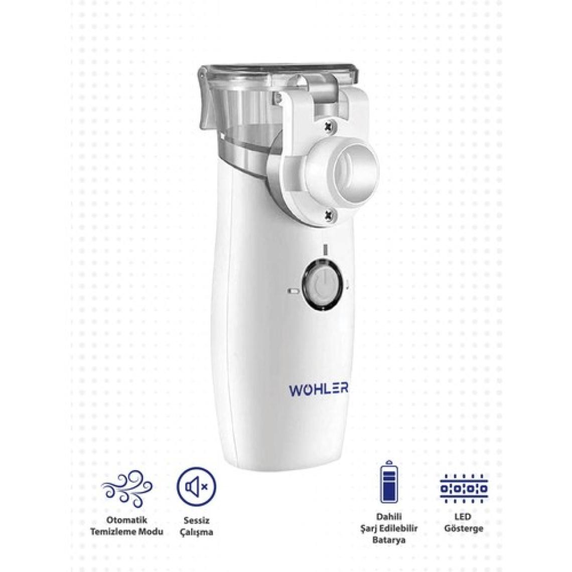 Wohler Taşınabilir Mesh Hava Makinesi Şarjlı Sessiz Nebulizatör