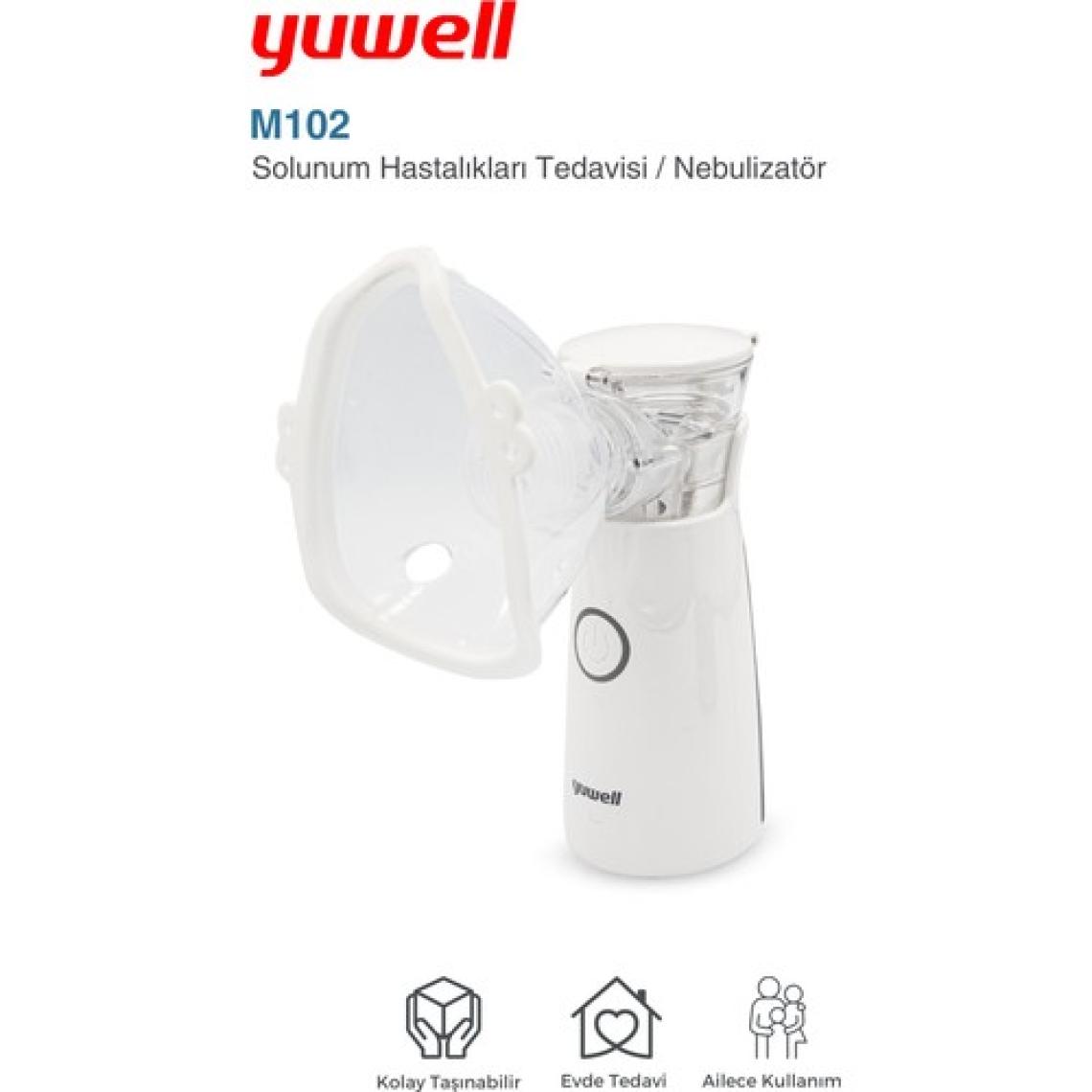 Yuwell Taşınabilir Mesh Hava Makinesi Sessiz Nebulizatör