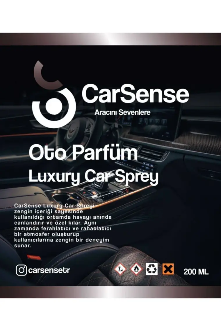 Carsense Oto Parfüm Luxury Car - Sprey Araç Kokusu 200 ml