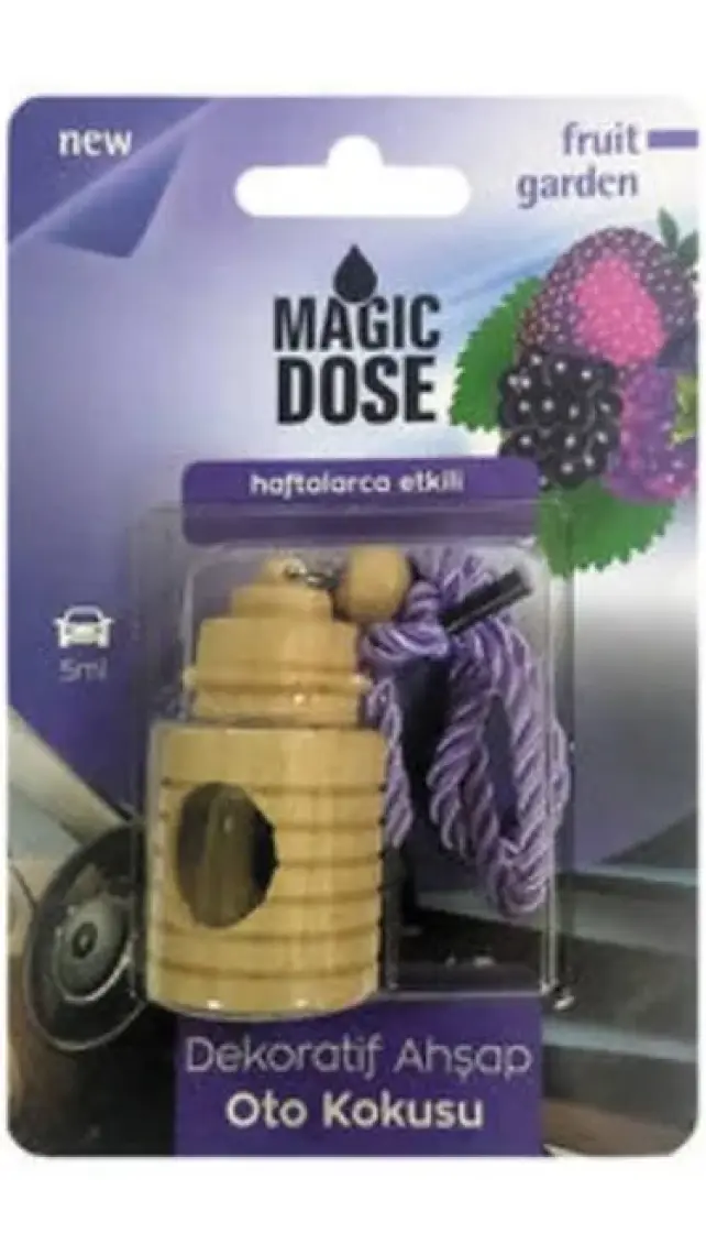 Magic Dose Dekoratif Ahşap Ayna Süsü''Kokulu'' Fruit Garden