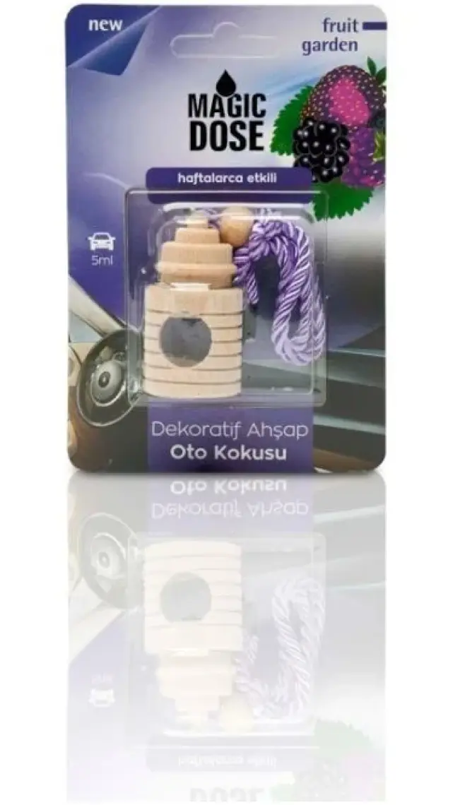 Magic Dose Dekoratif Ahşap Ayna Süsü''Kokulu'' Fruit Garden