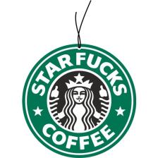 Quart Aksesuar Starfucks Coffe Tasarımlı Dekoratif Araba Oto Kokusu ve Aksesuarı