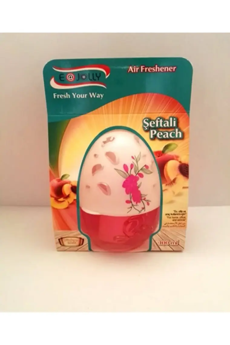 E-Jolly Koku Kolçak Içi Dünya Cam Şişe (Şeftali) 100ML