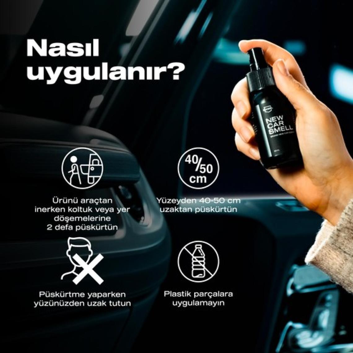 Nasiol New Car Smell Araç Parfümü,Yeni Araç Kokusu-50 mL-Ferahlatıcı Oto Kokusu,Oto Parfümü