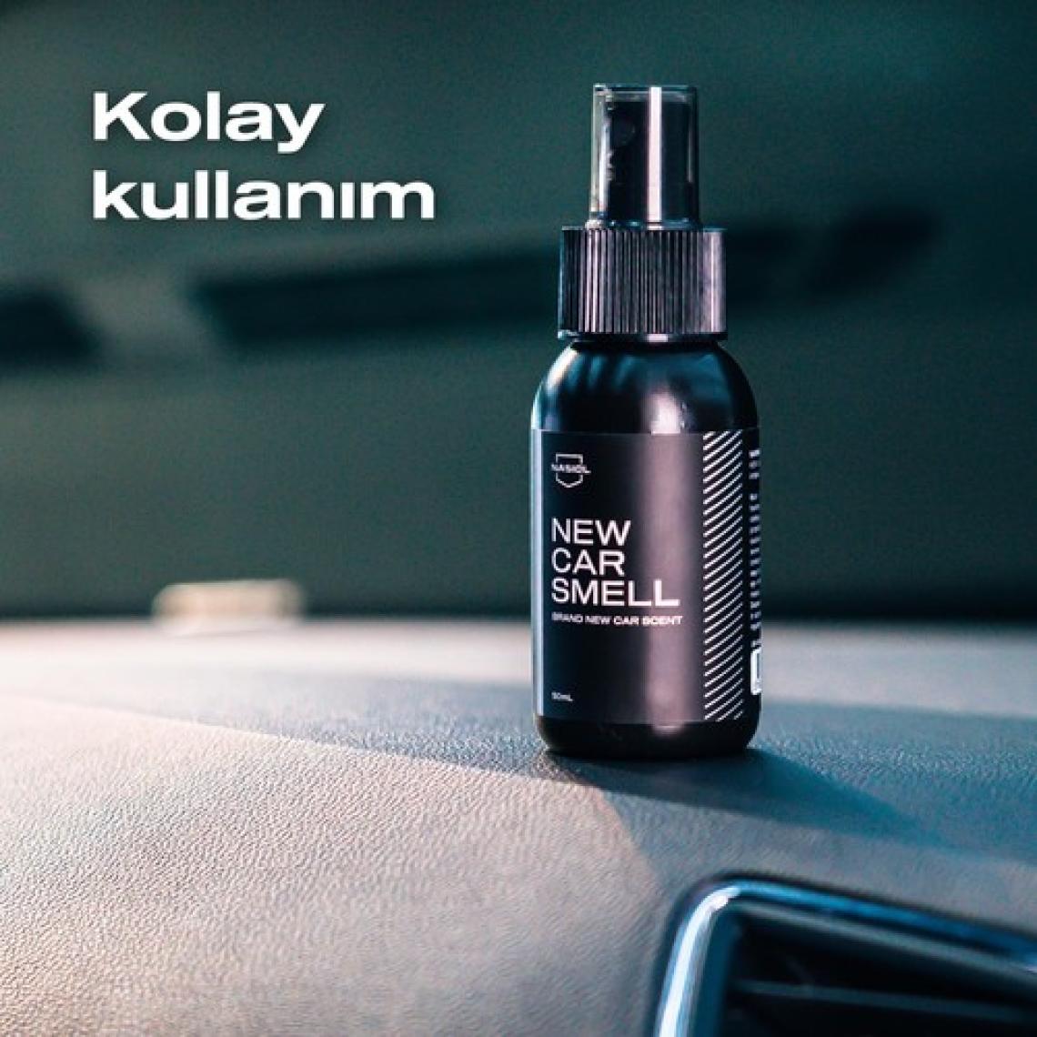Nasiol New Car Smell Araç Parfümü,Yeni Araç Kokusu-50 mL-Ferahlatıcı Oto Kokusu,Oto Parfümü