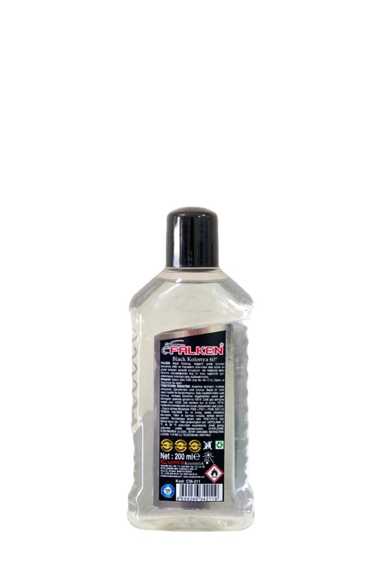 Falken Black Perfume Cologne Pet Şişe Kolonya For Men 200 ml