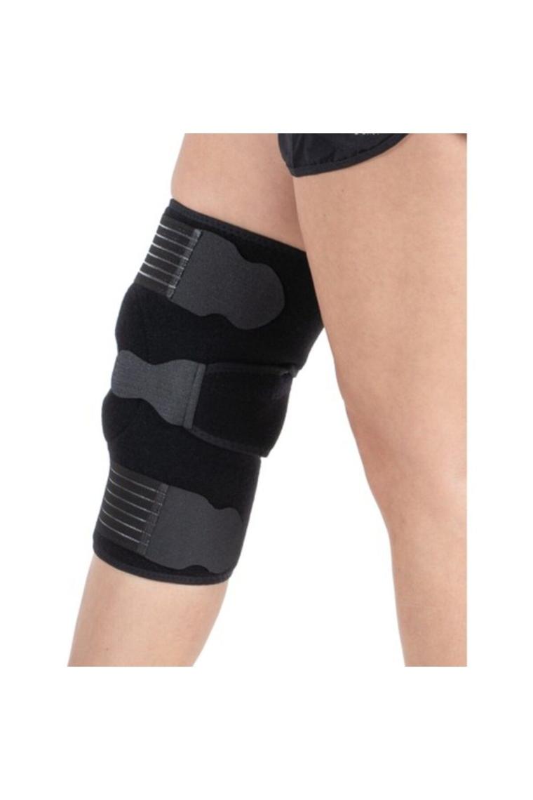 W504 Patella Destekli Siyah Cırt Ayarlı Standart Beden Dizlik