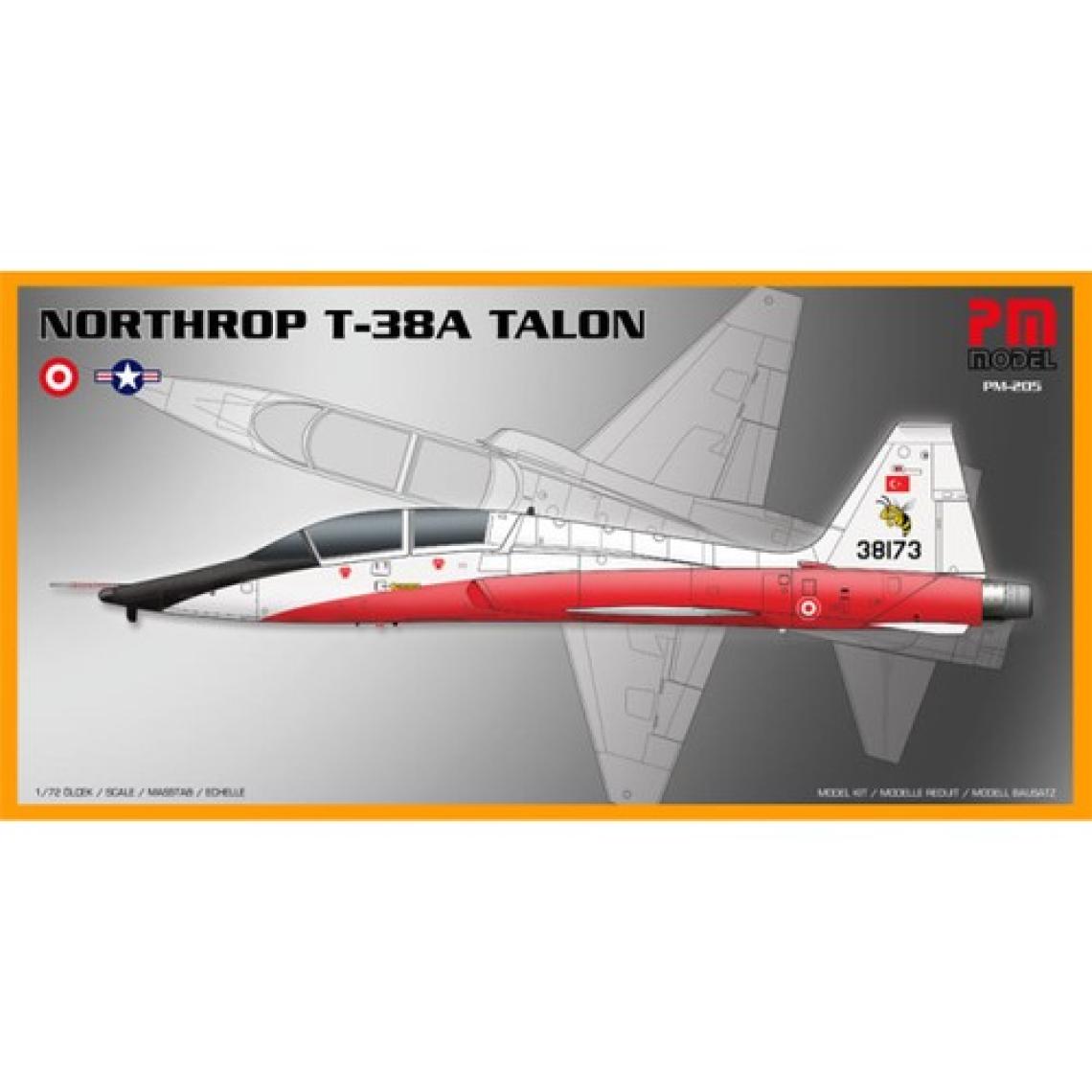 Pm Model Crewturk Northrop T-38A Plastik Maket