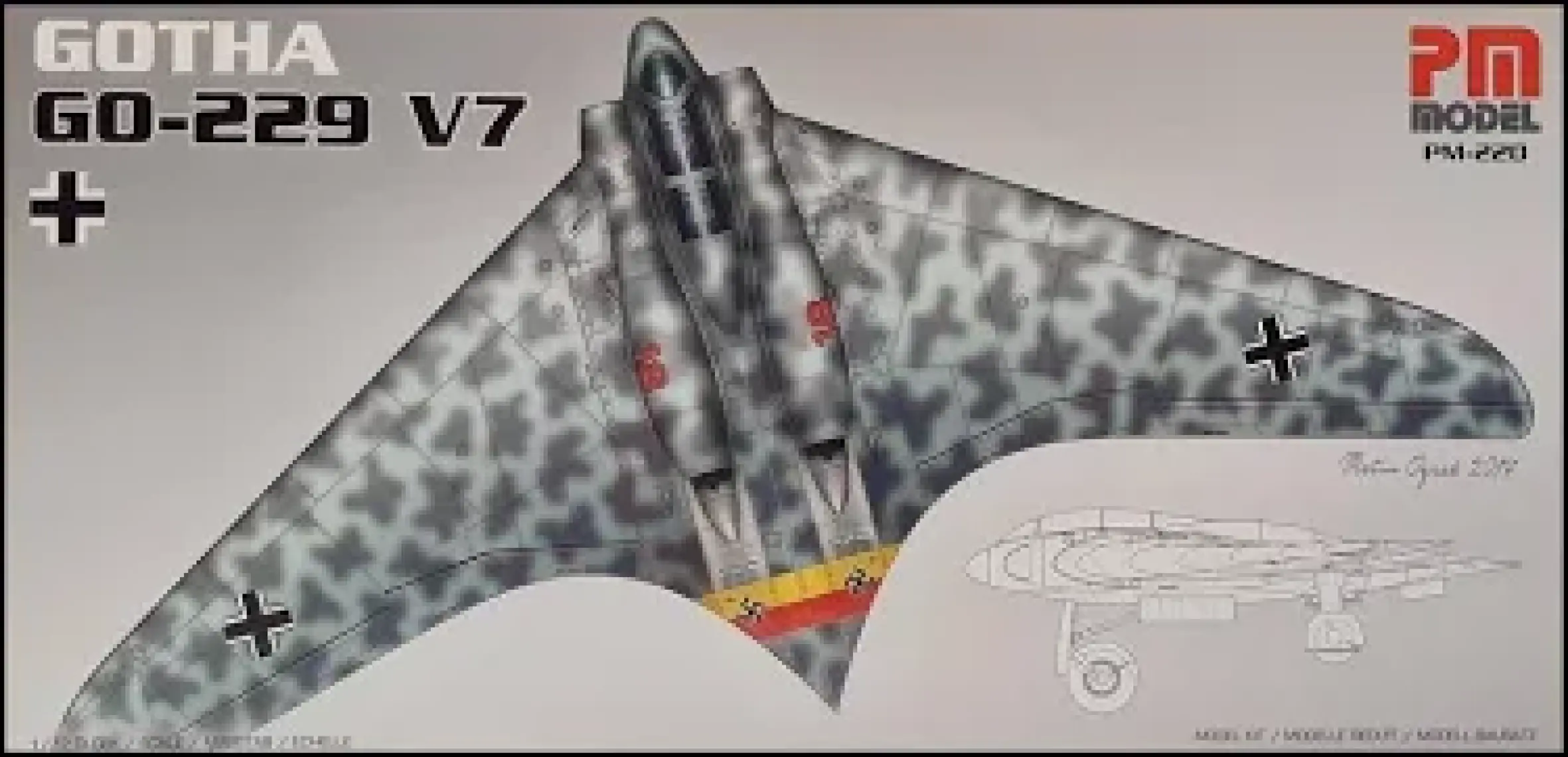 Pm Model Crewturk Gotha 229 V7 Plastik Maket