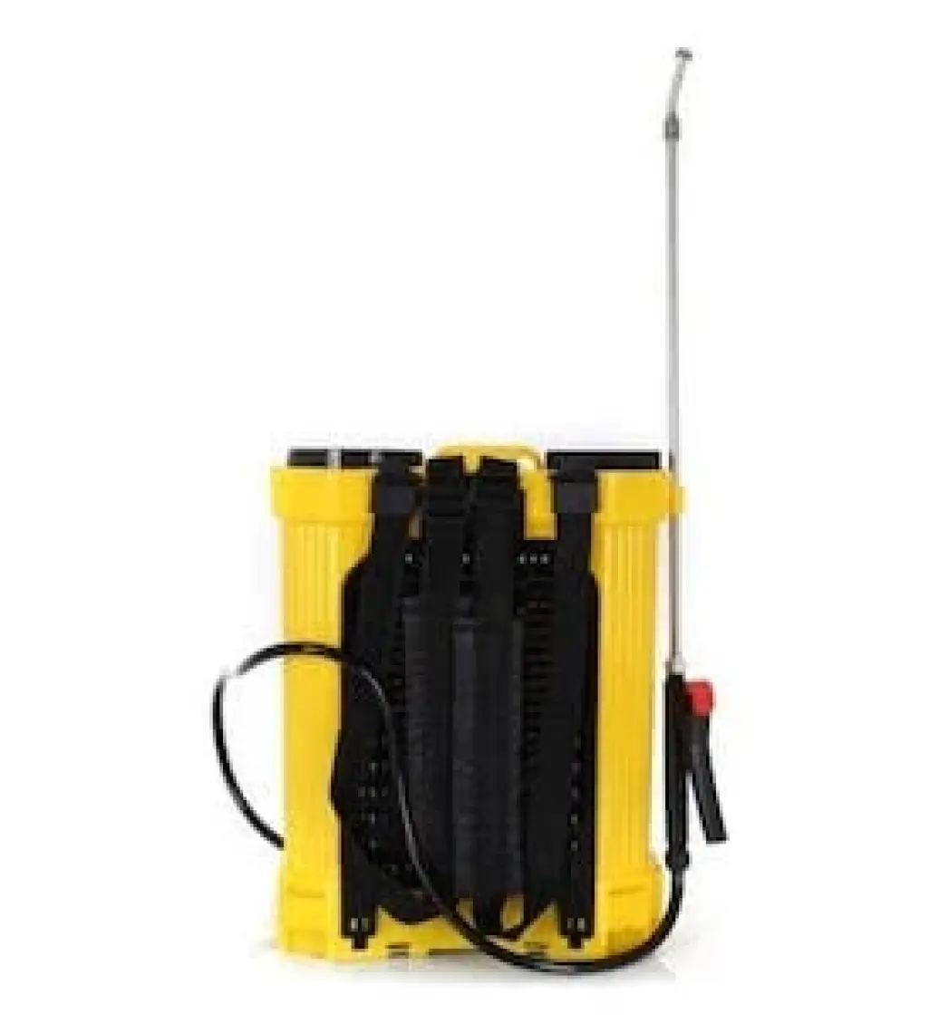 HB Garden Tools 16 Lt Şarjlı Turbo İlaç Pompası - Dayanıklı Hava Bölmeli, 120 cm Hortum ve 60 cm Püskürtme Çubuğu, Yeşil-Mavi-Beyaz-Sarı