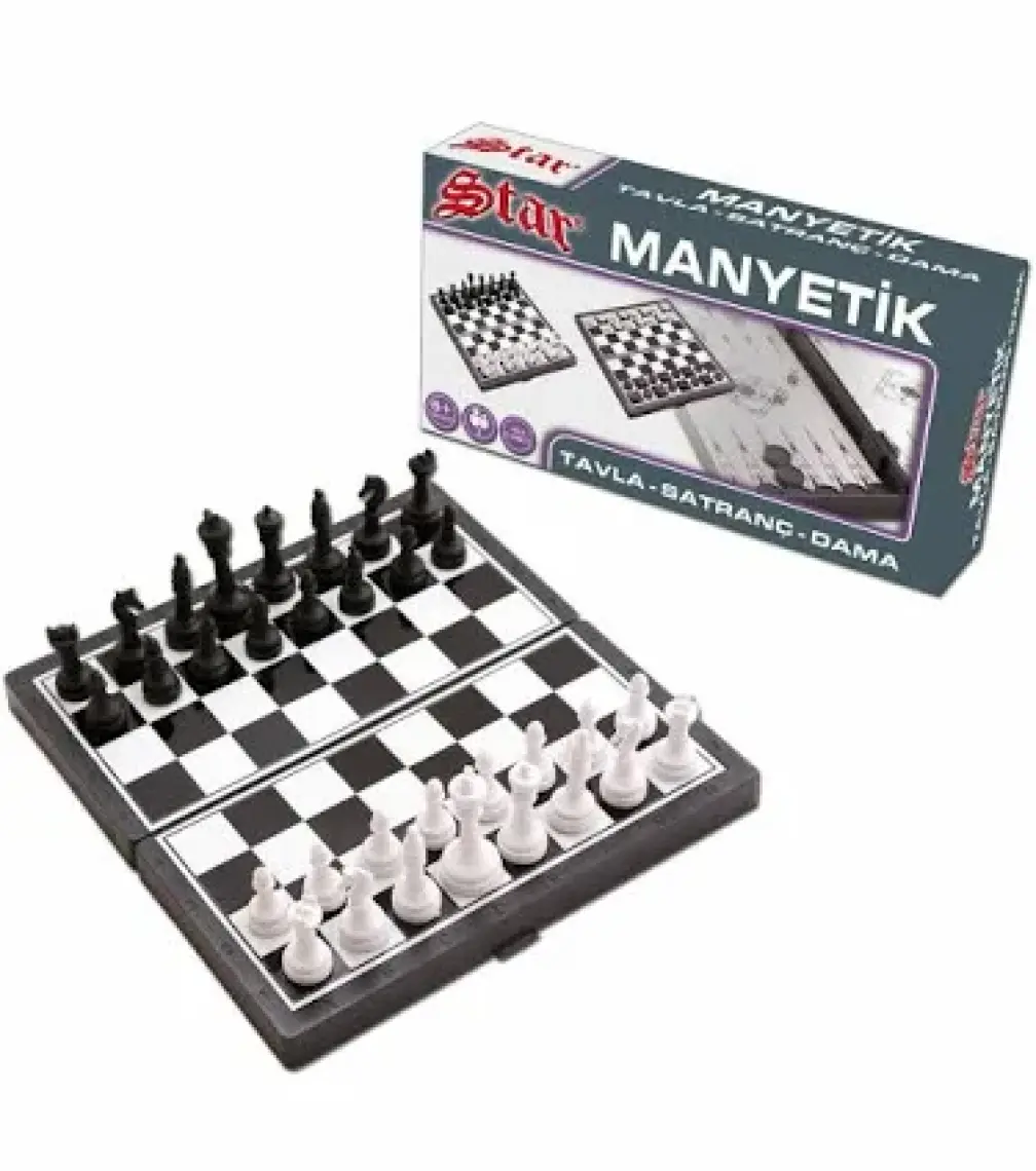 Star Oyun Manyetik Satranç Tavla Dama Seti
