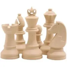 Star Chess Ahşap Satranç Takımı Plastik Satranç Taşlı