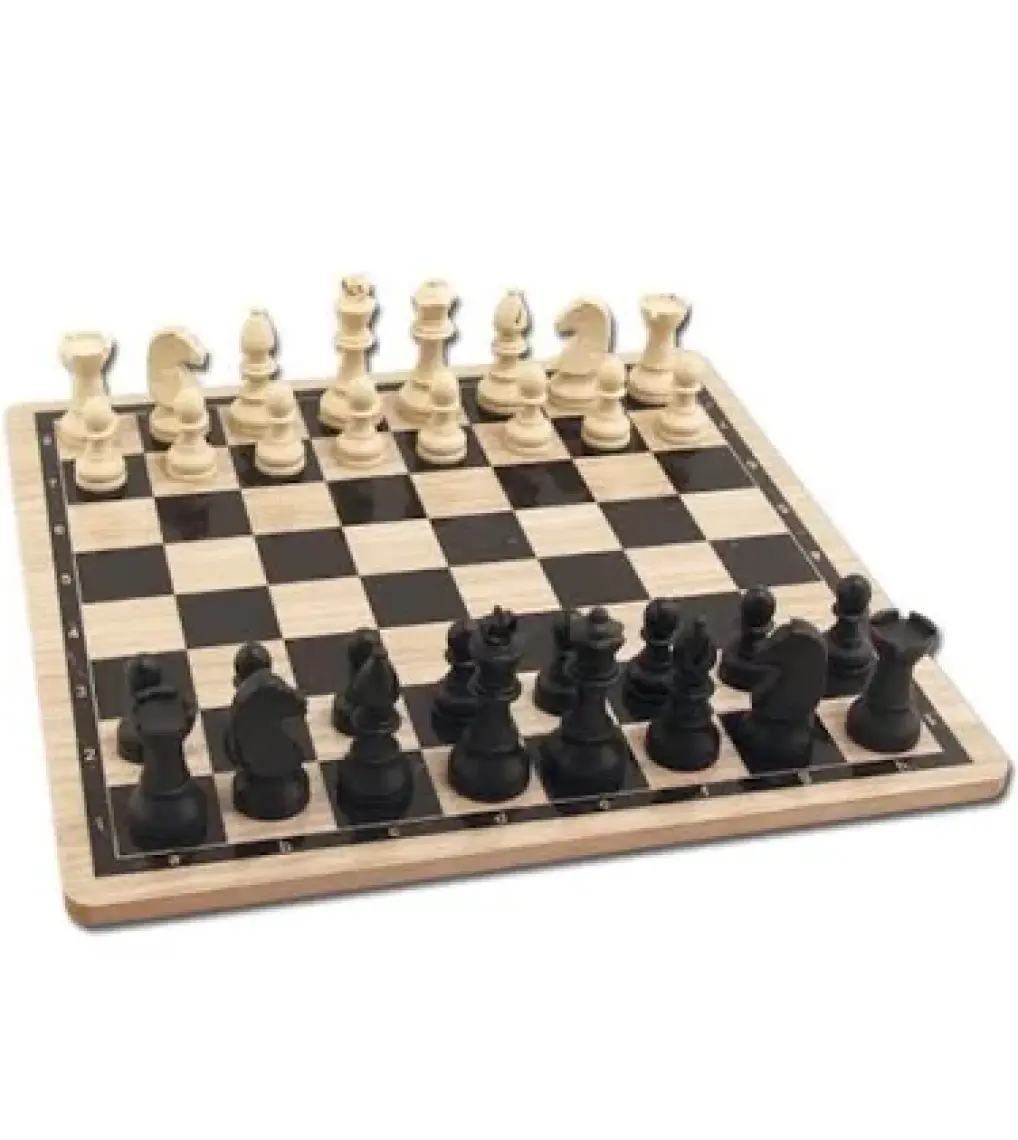 Star Chess Ahşap Satranç Takımı Plastik Satranç Taşlı