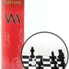 Vale Okul Tipi Satranç Takımı Rulo Çantalı Büyük Boy Kutulu 44 cm