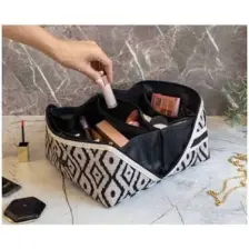 Bohe Makyaj Çantası, Düzenleyici, Seyahat Tipi Çanta Organizer 24X16X13 cm