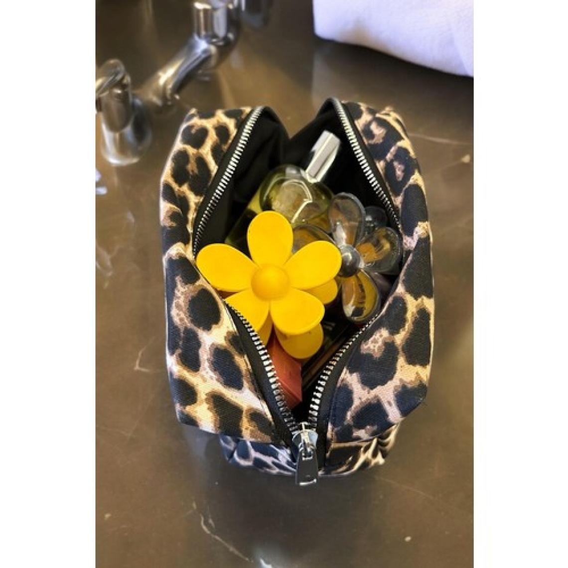 Bahels Viral Leopar Desen Makyaj Çantası