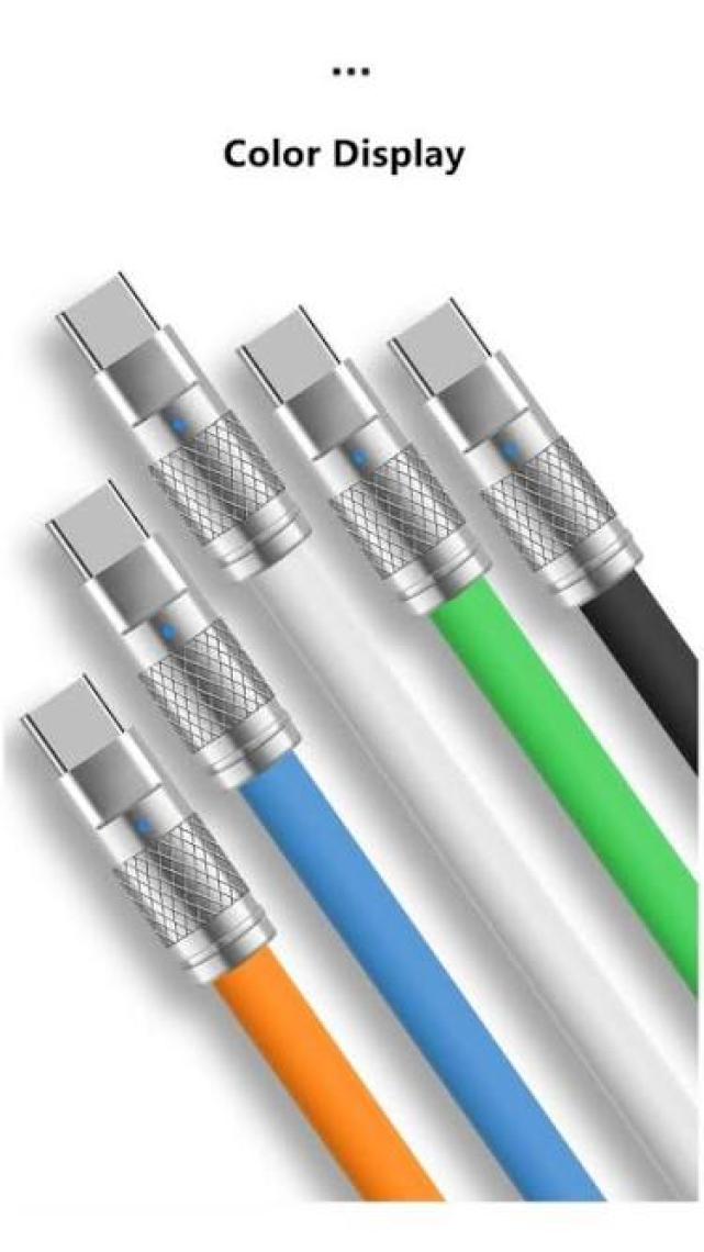 Apera BN57 Type-C Kablo 120W Süper Hızlı 6 Amper Ultra Kalın Şarj Data Kablosu