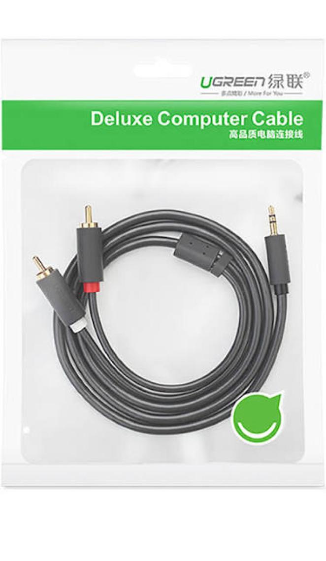 Ugreen 3.5mm AUX RCA Ses Kablosu 2 Metre