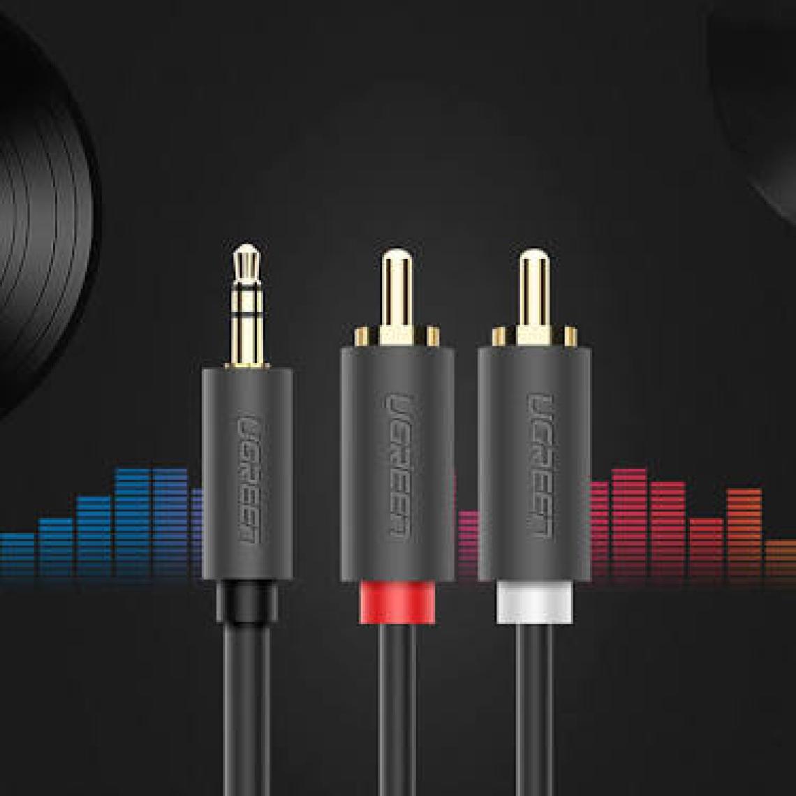 Ugreen 3.5mm AUX RCA Ses Kablosu 2 Metre