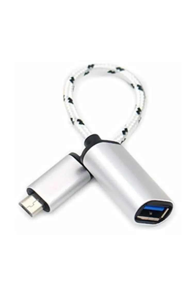 Gplus MC318  UTV007  Micro USB 3.0 To USB 3.0 Otg Kablo Gümüş