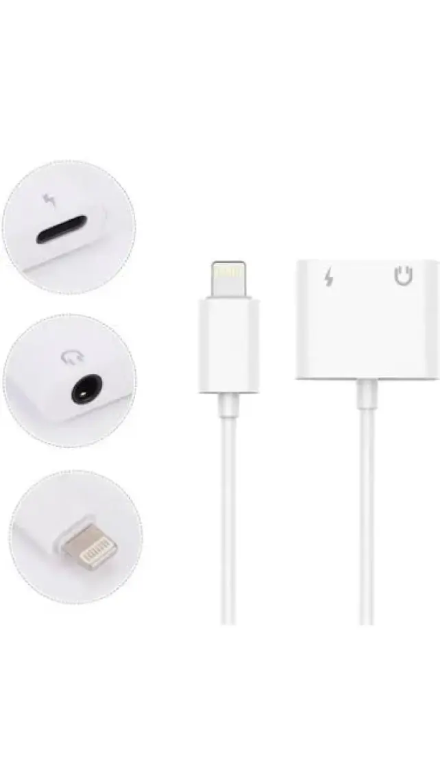 Jopus Apple iPhone Bluetooth Modlu Baglanti Sarj 3.5mm Dönüstürücü JO-IP09 Beyaz