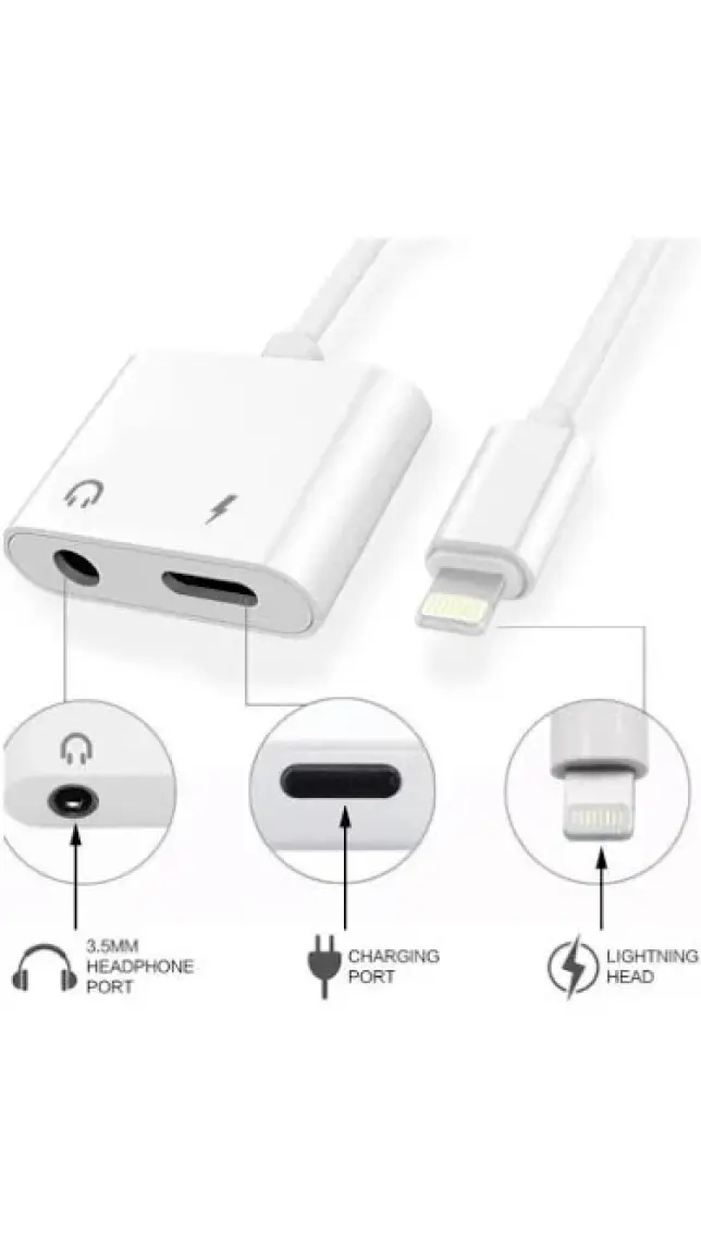 Jopus Apple iPhone Bluetooth Modlu Baglanti Sarj 3.5mm Dönüstürücü JO-IP09 Beyaz