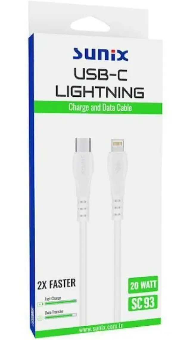 Sunix Sc-93 Usb-C Lightningdata ve Şarj Kablosu 20 W Kablo