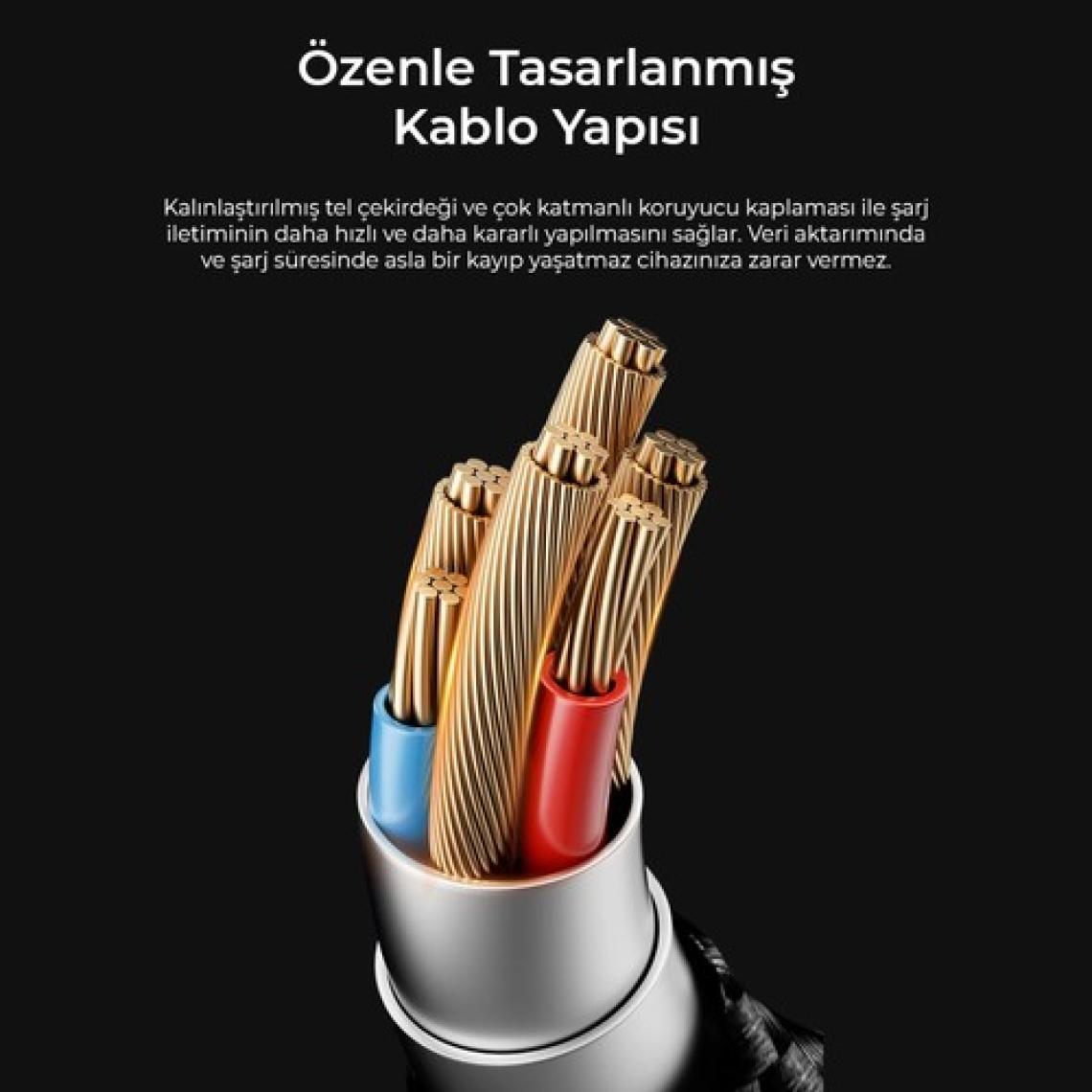 Rosstech 27W Usb-C To Lightning Süper Hızlı Şarj Kablosu (Rosstech Türkiye Garantili)